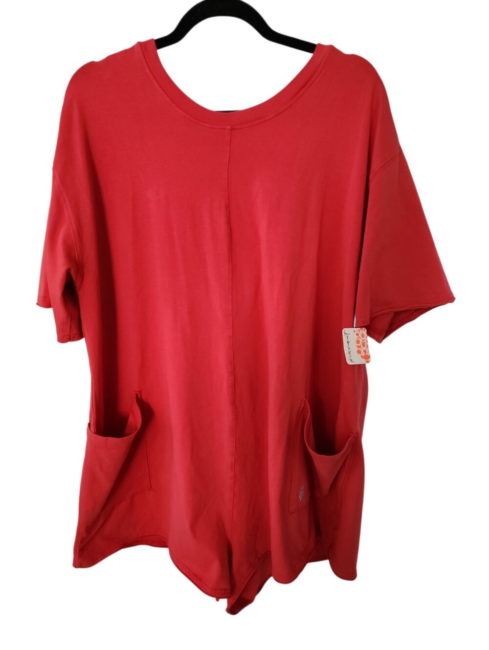 Free People Movement Hot Shot Tee Romper Winterberry Nwt Size Large